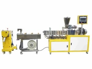 Twin screw extrusion granulation line